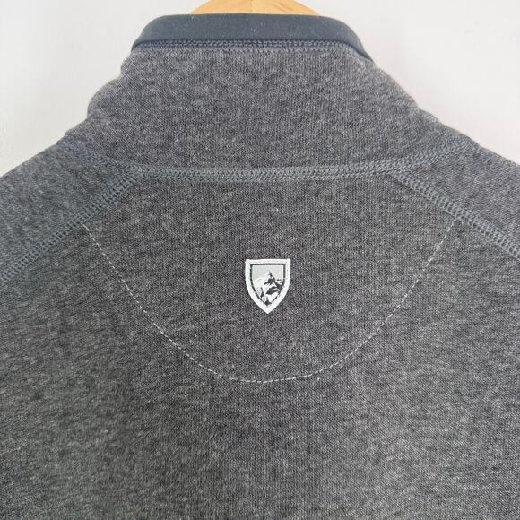 Kuhl Men's 1/4 Zip Pullover Fleece Sweater Mountain Outdoor Warm XL Gray EUC - Picture 5 of 8